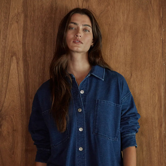 Cotton Button Down Jacket