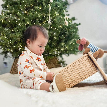Handmade Knit Baby Rattle