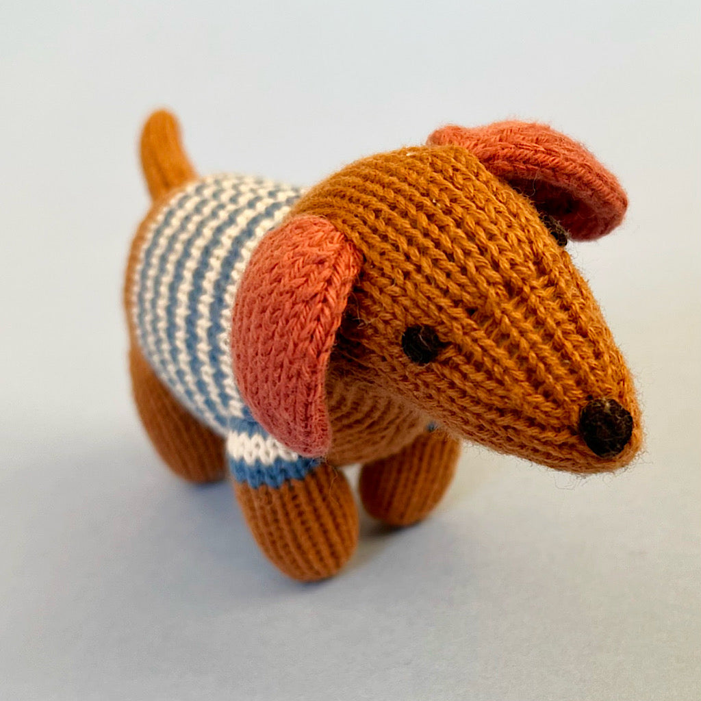 Handmade Knit Baby Rattle