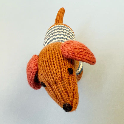 Handmade Knit Baby Rattle