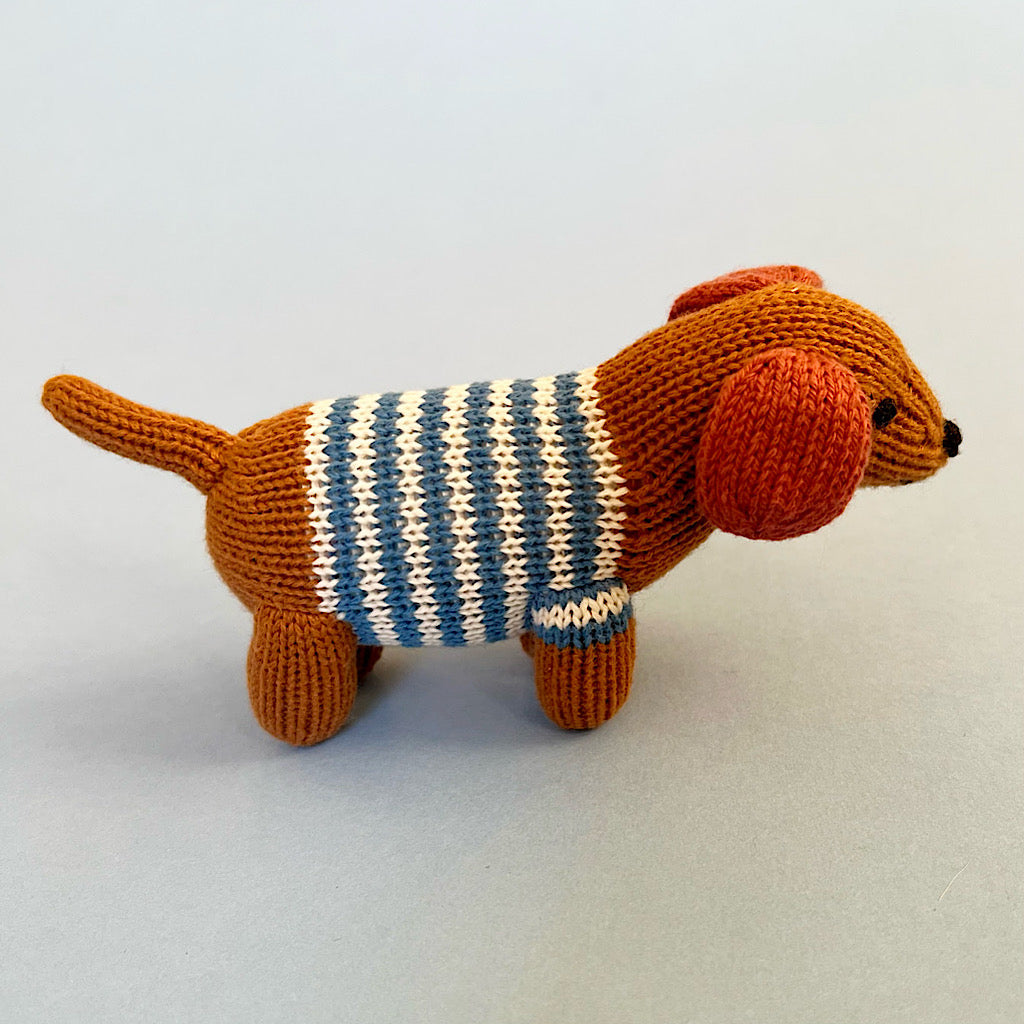 Handmade Knit Baby Rattle