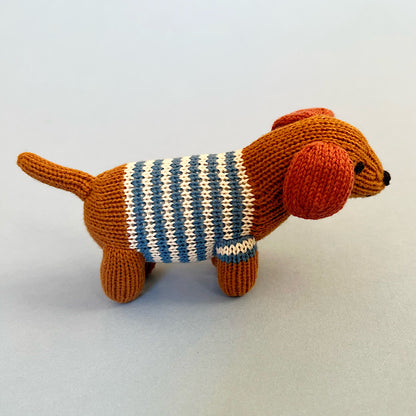 Handmade Knit Baby Rattle