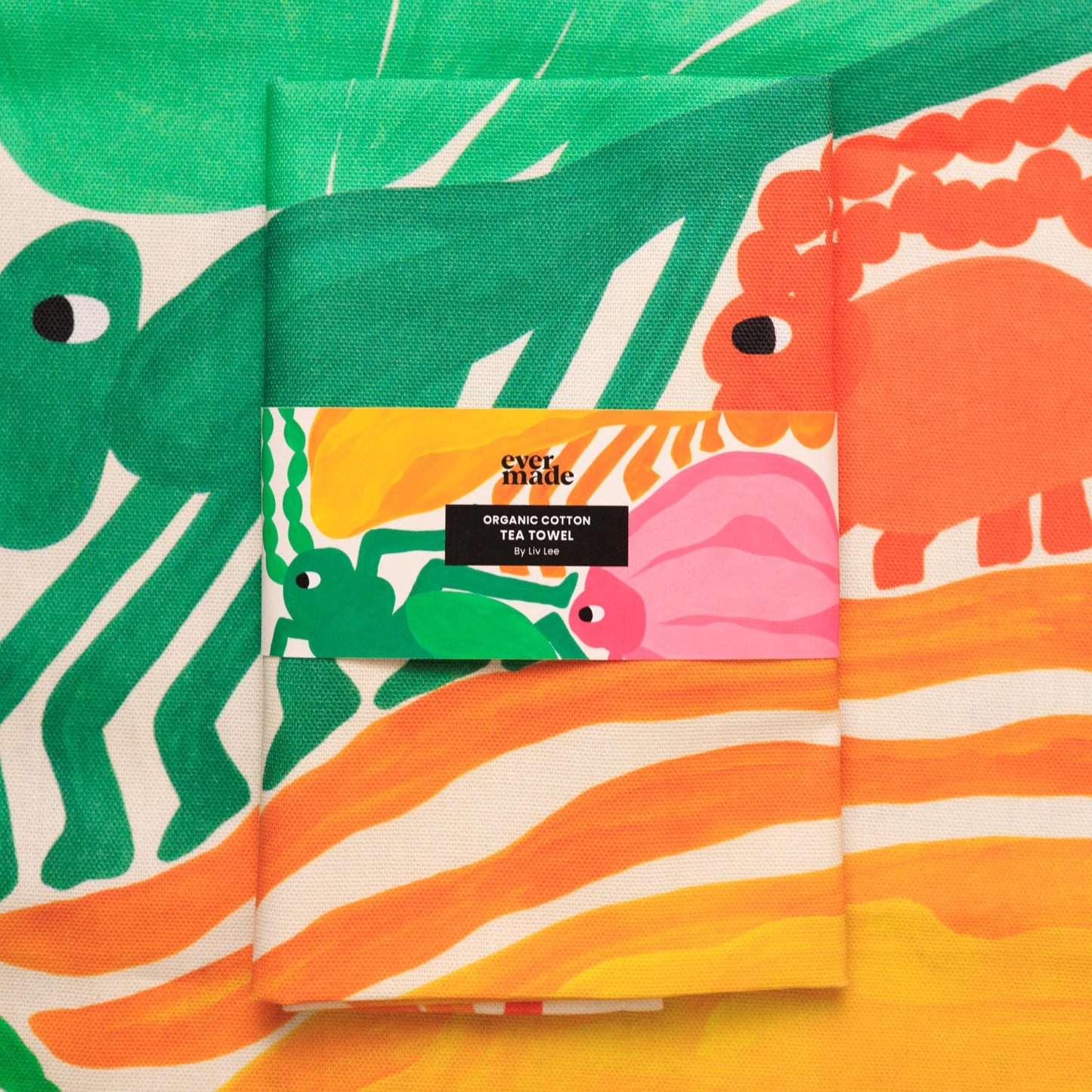 Printed on organic cotton and made in the UK, it is designed for everyday use while still feeling like a small piece of art. The rich colours bring warmth and depth to the kitchen.