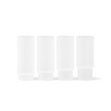 Ferm Living Long Ripple Glasses (Set of 4)