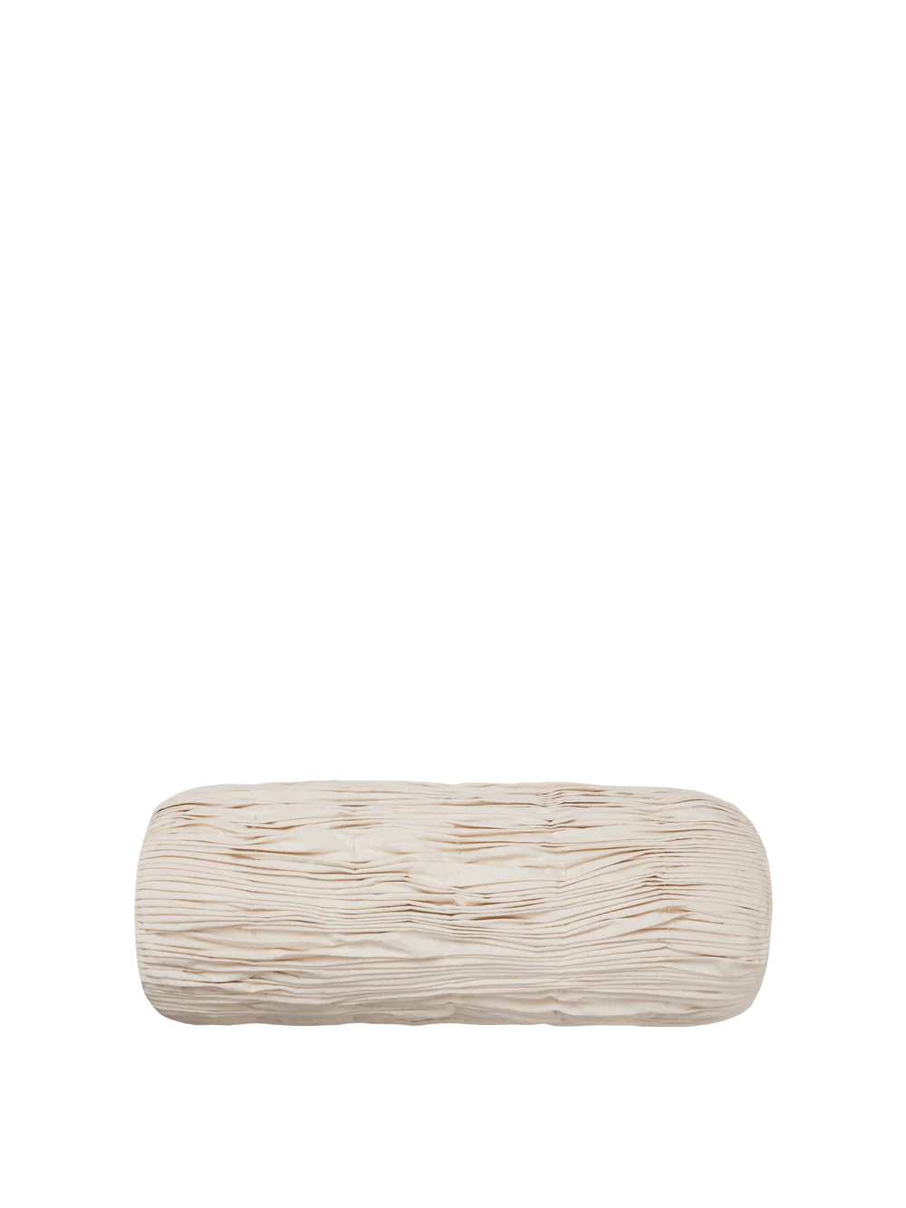 Ferm Living Falda Smocked Bolster Cushion has fabric is gathered into fine pleats and secured with decorative stitching. It will add texture to your decor. Find this at Huset Shop in Venice Beach.