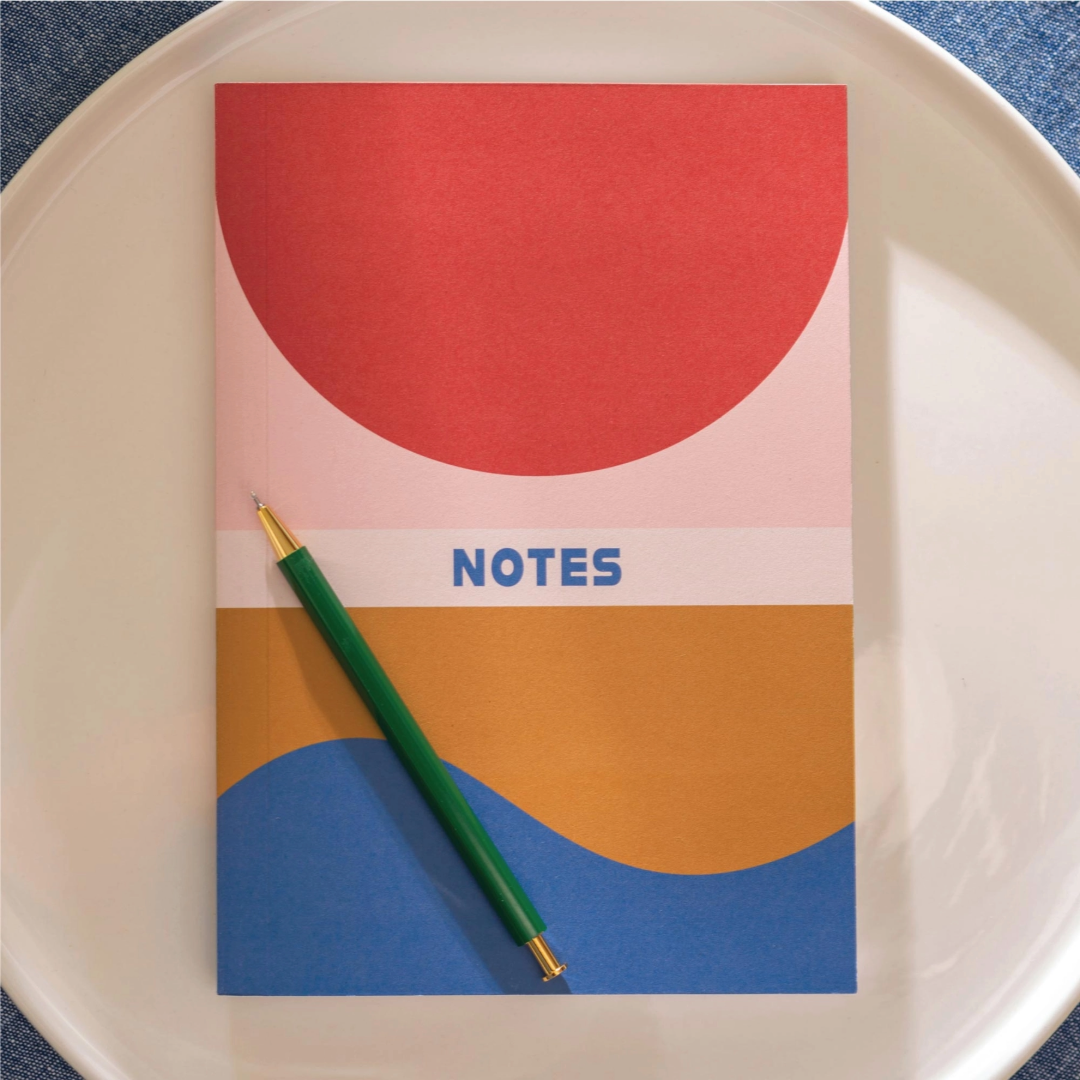 A5 Pattern Notebook, Lined, Stationary, Journal, Pattern, Colorful Design