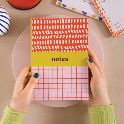 A5 Pattern Notebook, Lined, Stationary, Journal, Pattern, Colorful Design