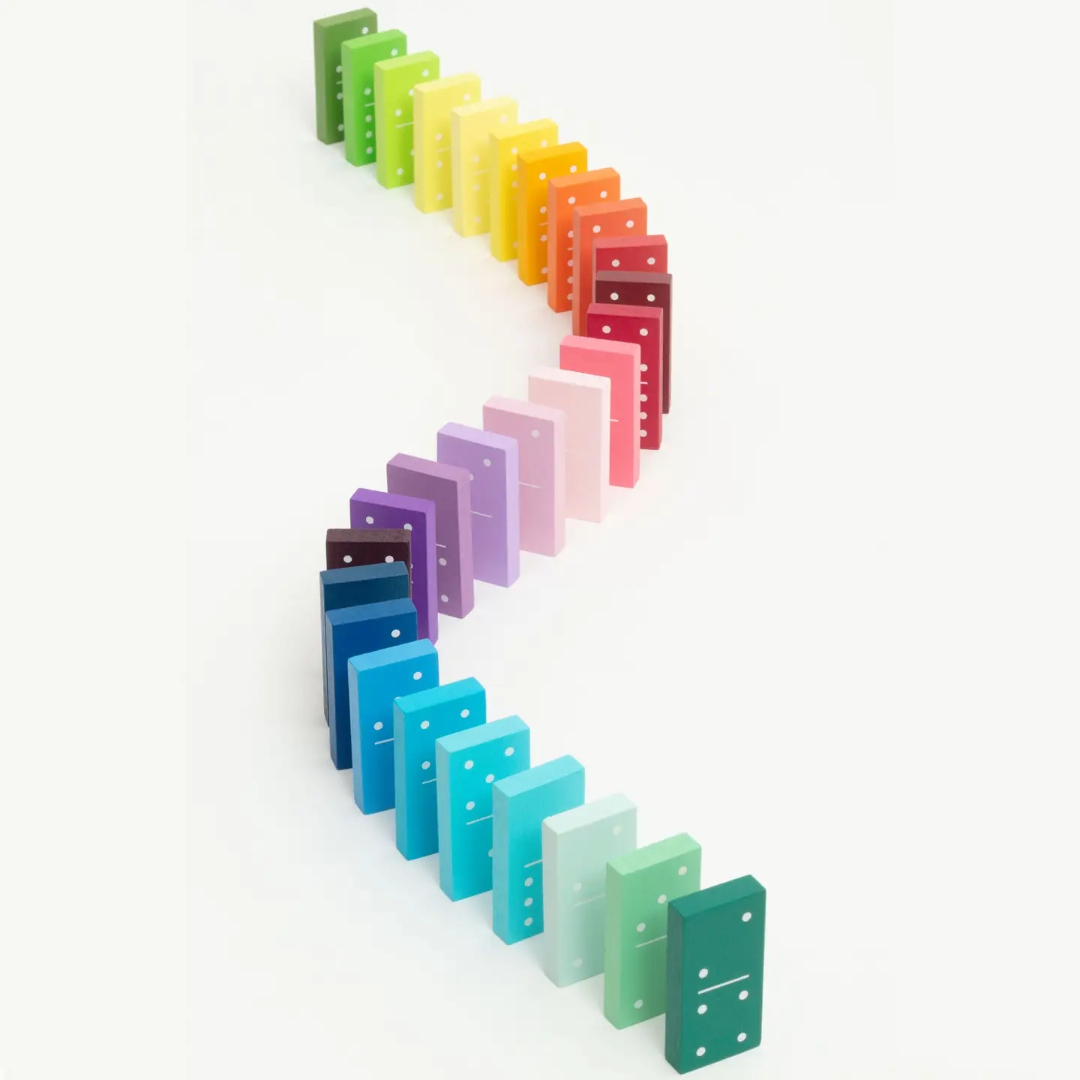 Gradient Dominoes, Games, Colorful, Gift Ideas for Game Lovers, Block Design