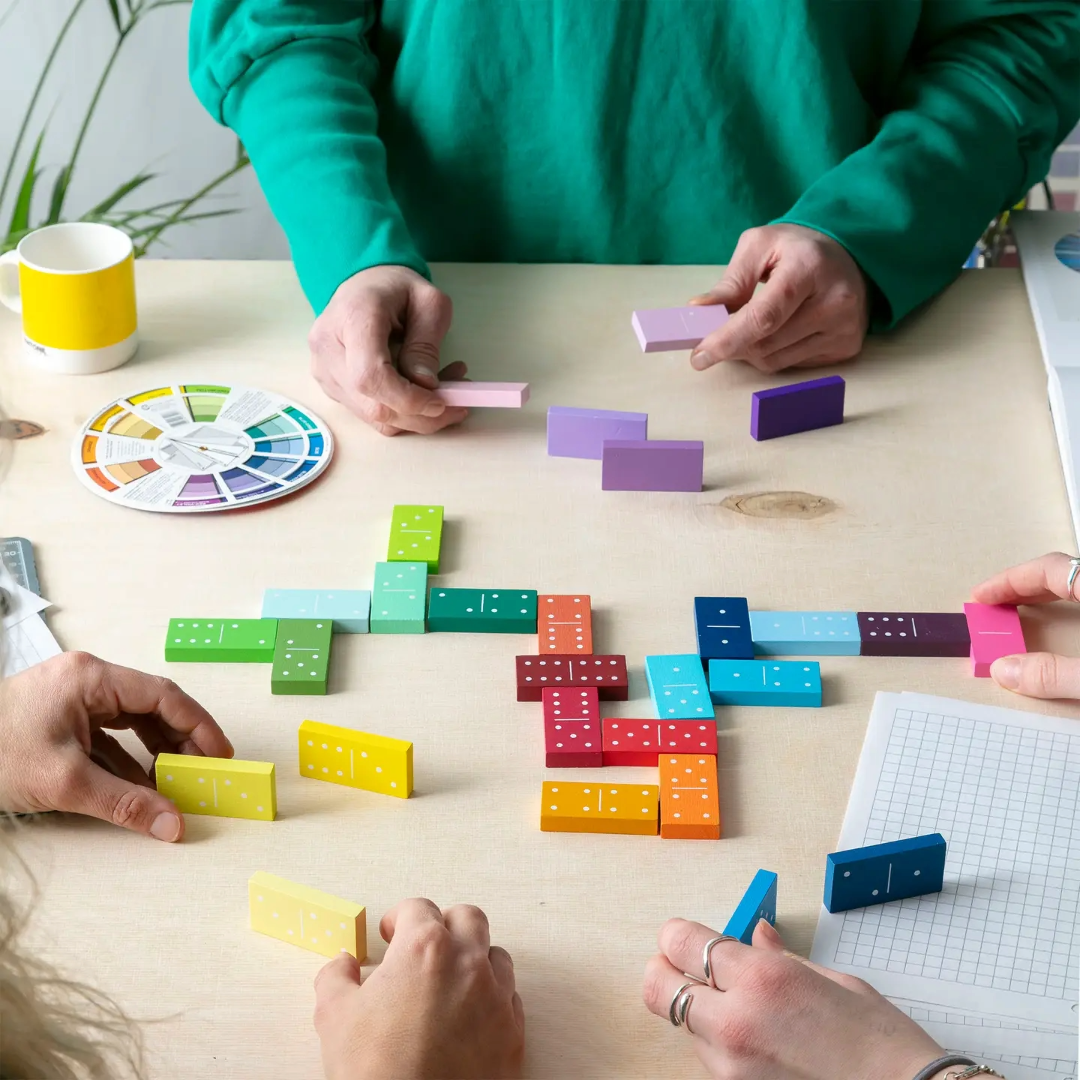 Gradient Dominoes, Games, Colorful, Gift Ideas for Game Lovers, Block Design