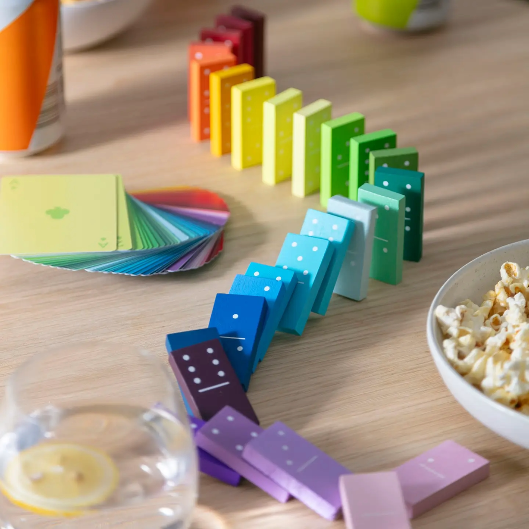 Gradient Dominoes, Games, Colorful, Gift Ideas for Game Lovers, Block Design