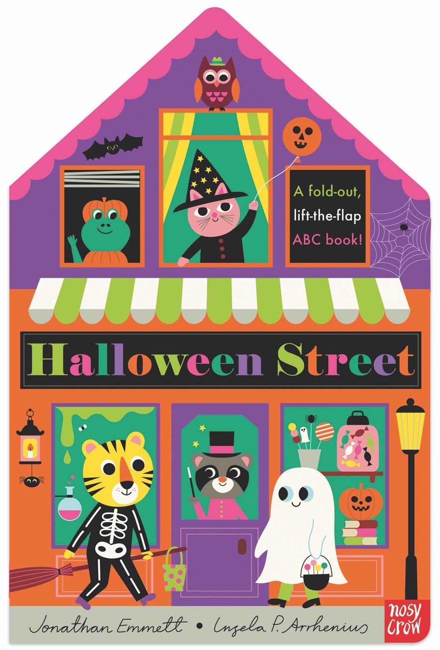 Halloween Street: A Fold-Out, Lift-The-Flap Abc Book