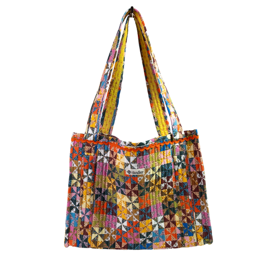 Calico Quilted Tote
