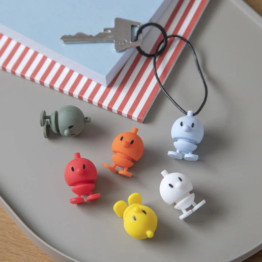 Carry a happy Hoptimist with you wherever you go. The keychain with the small Hoptimist pendant reminds you to always face the world with optimism and positivity. These Bumble figures from Denmark are synonymous with unlocking joy, so gifting this to anyone or to yourself could never be a bad idea.