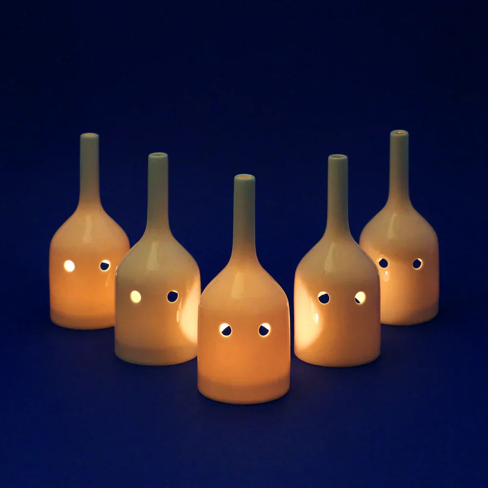 Perfect for cold winter nights, Ghost Light Junior haunts your home while also brightening up dark corners. The Ghost is hand cast and glazed in transparent porcelain. Halloween decor from Denmark find it at Huset Shop a Scandinavian Store in Venice Beach.
