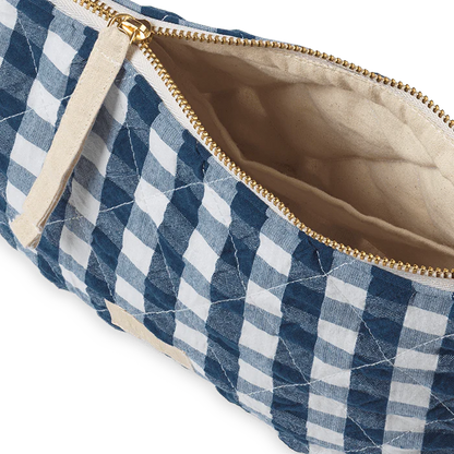 Measuring 9" x 6" x 2",&nbsp;the Nola toiletry bag is a timelessly cool quilted bag perfect for keeping your belongings in one place: makeup, stationery, electronics, or whatever you decide. The Nola bag is as practical as it is sustainable, and as stylish as it is versatile.