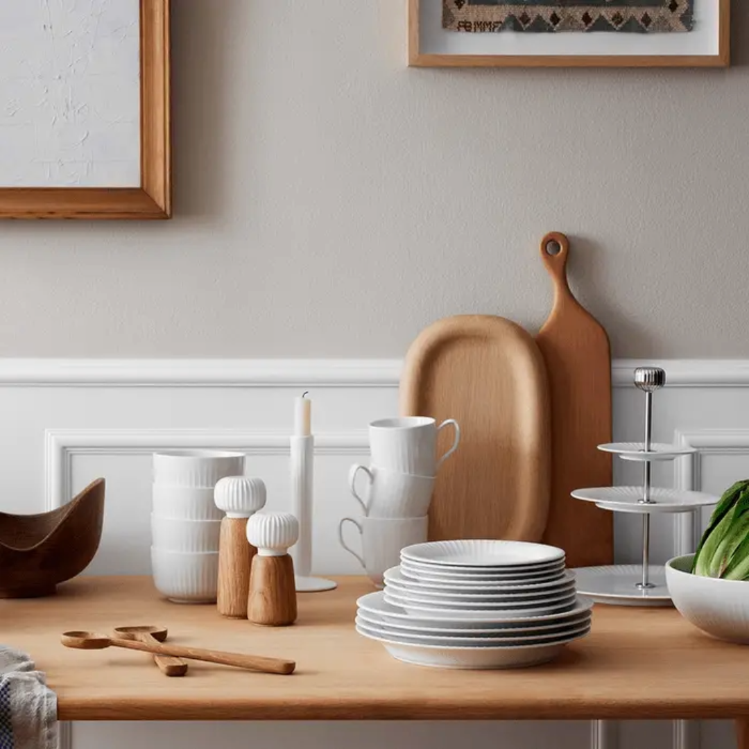 Kähler Hammershøi Oak Salad Servers