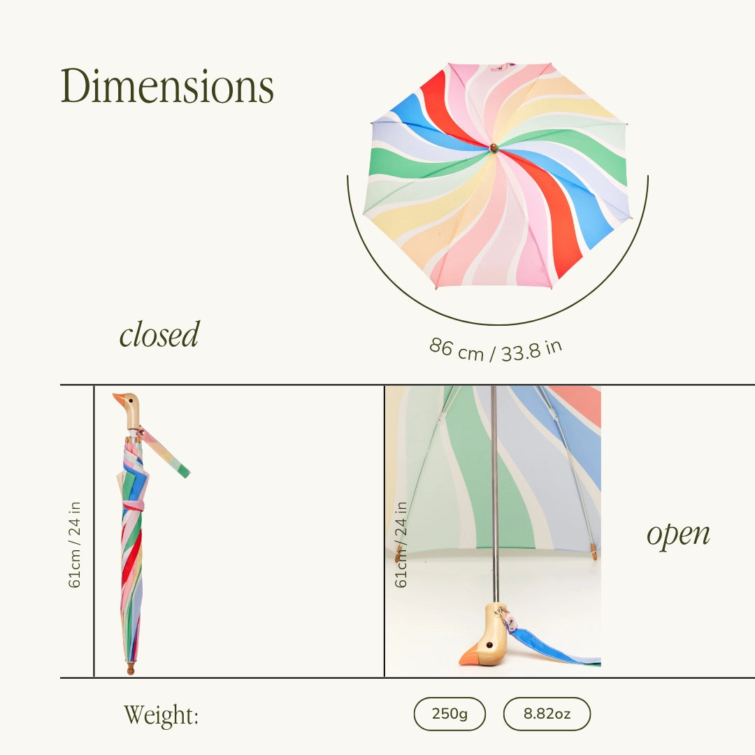 Colorful umbrella for kids that you can get in Venice California at Huset Shop a Scandinavian Design Store. 