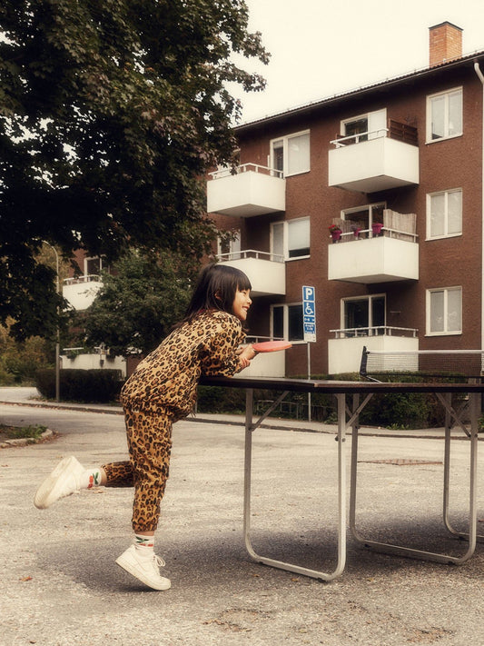 Mini Rodini Leopard Fleece Trousers