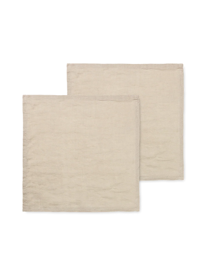 These simple, understated napkins are made entirely of washed linen, making them the perfect addition to a nature-inspired table setting. Combine them with Holly Leaf Napkin Rings to complete the look. The linen napkins come as a set of two.