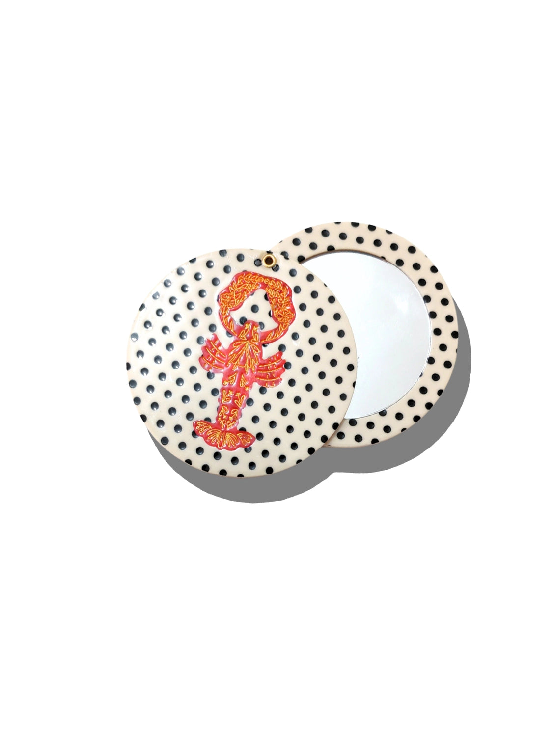 Hand-Painted Compact Mirror - Huset | Your house for modern Scandinavian living