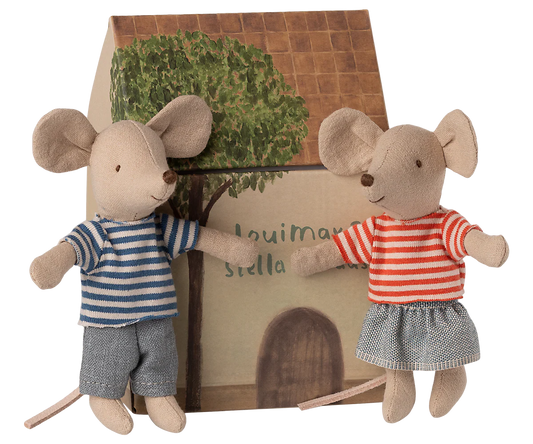 Maileg LouiMax & Stella, Little sister and brother mice