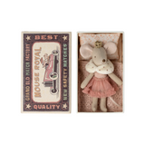 Maileg Little Sister Princess Mouse in Matchbox