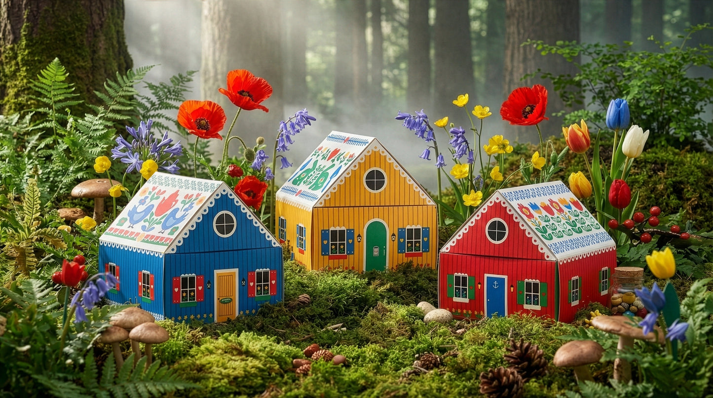 Your dream getaway home is out there, and it’s more charming than you can imagine! This little cottage is packed with playful details to delight your senses! Just open the front door drawer to discover 100 lovely blue-tipped matches tucked inside.