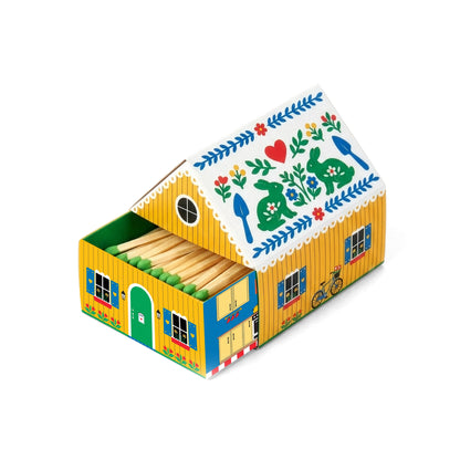 Your dream getaway home is out there, and it’s more charming than you can imagine! This little cottage is packed with playful details to delight your senses! Just open the front door drawer to discover 100 lovely blue-tipped matches tucked inside.