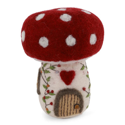 Gry and Sif Handmade Holiday Mushroom House