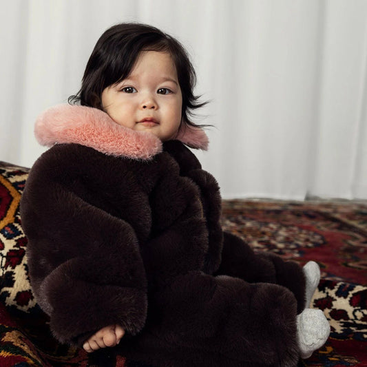 Mini Rodini Fluffy Faux Fur Overall