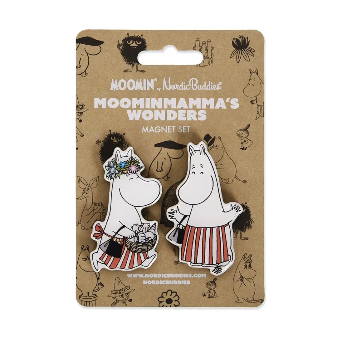 Set of two Moomin mamma magnets Finland Nordicbuddies