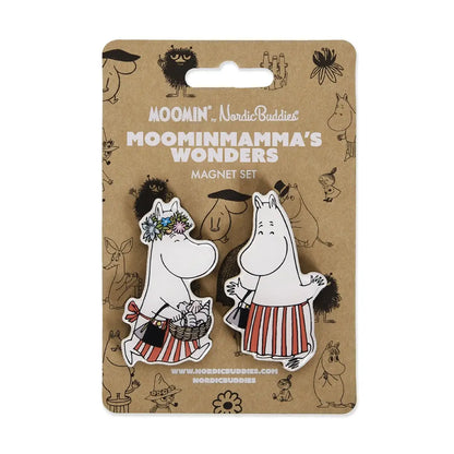 Set of two Moomin mamma magnets Finland Nordicbuddies
