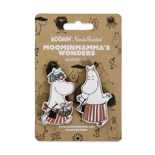 Set of two Moomin mamma magnets Finland Nordicbuddies