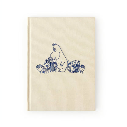 Moomintroll Garden Embroidered Journal