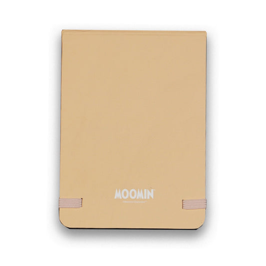 Beige notebook with 'MOOMIN' branding on a white background