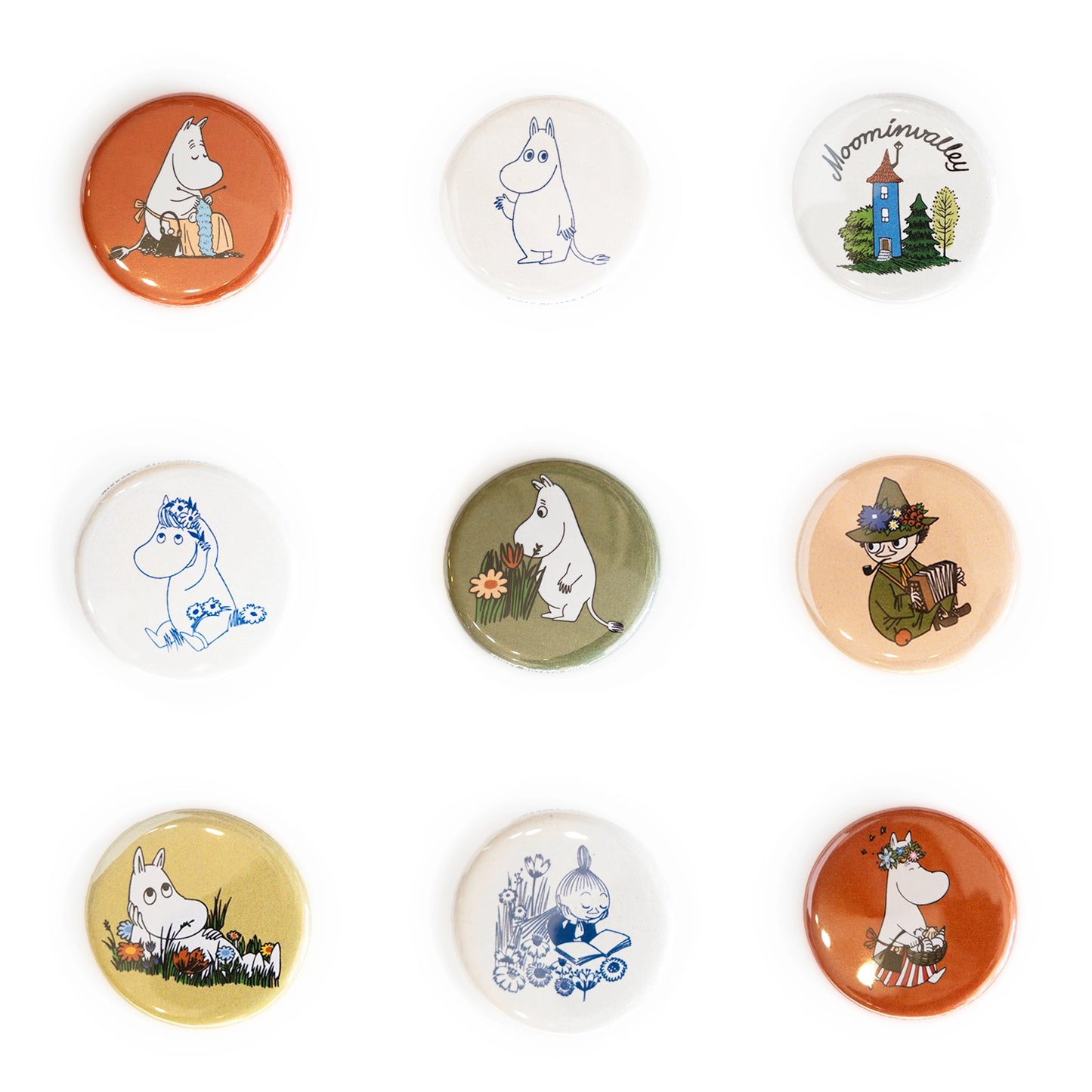 Moomin Circle Pins