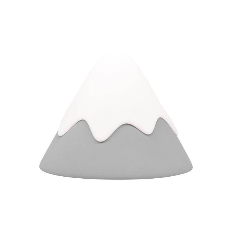 Squeeze! Squeeze! Switch Snow Mountain Lamp is a unique lamp in the shape of a mountain covered with soft and fresh snow. The lamp can be turned on/Off by squeezing in the top of the mountain.