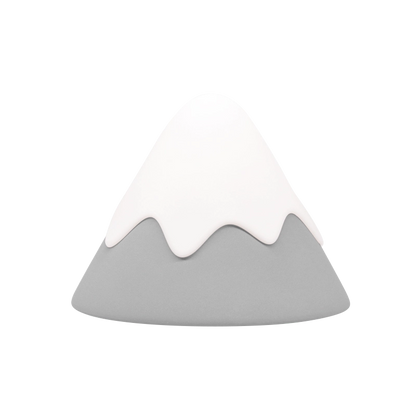 Squeeze! Squeeze! Switch Snow Mountain Lamp is a unique lamp in the shape of a mountain covered with soft and fresh snow. The lamp can be turned on/Off by squeezing in the top of the mountain.