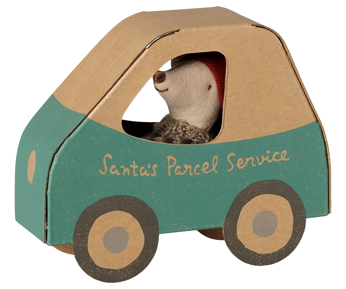 Maileg Christmas Mice in Car Boxes