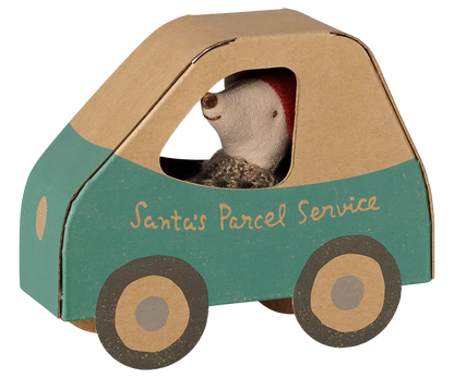 Maileg Christmas Mice in Car Boxes