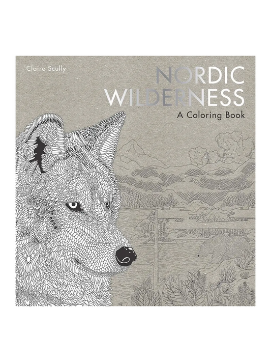 Untouched nature, deep blue fjords, impenetrable forests, rugged cliffs, wolves, owls, and bears – journey into the wild landscape of the Nordic Wilderness with this new coloring book by artist Claire Scully. Discover the species that populate the region and bring the wild beauty of the North to life with your own colors. With some perforated foldout pages that provide scope for panoramic coloring, this irresistible book offers the perfect escape from everyday life.