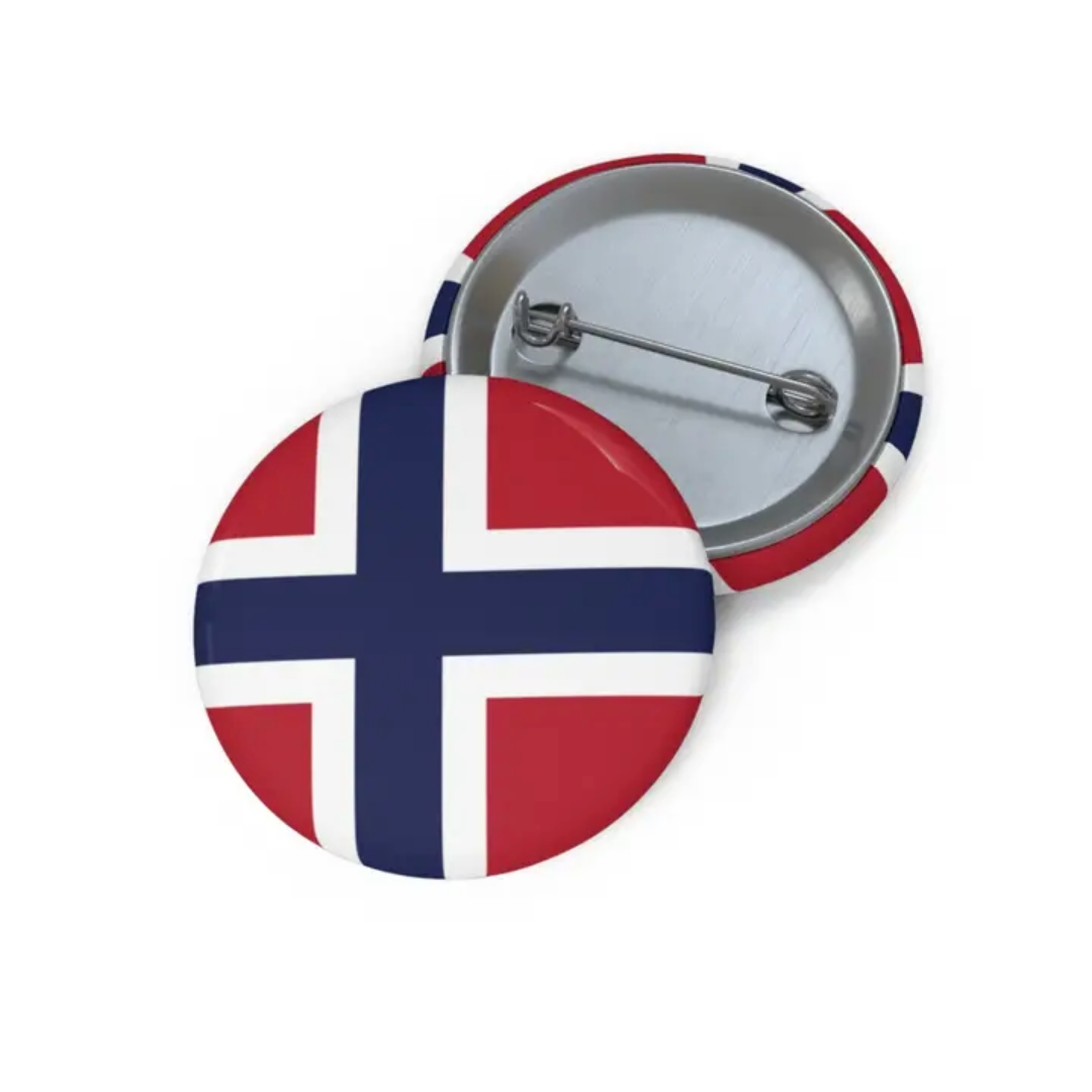 Scandinavian Flag Pin, Norway, Norwegian pride