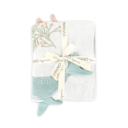 Organic Jacquard Kniy Baby Blankets