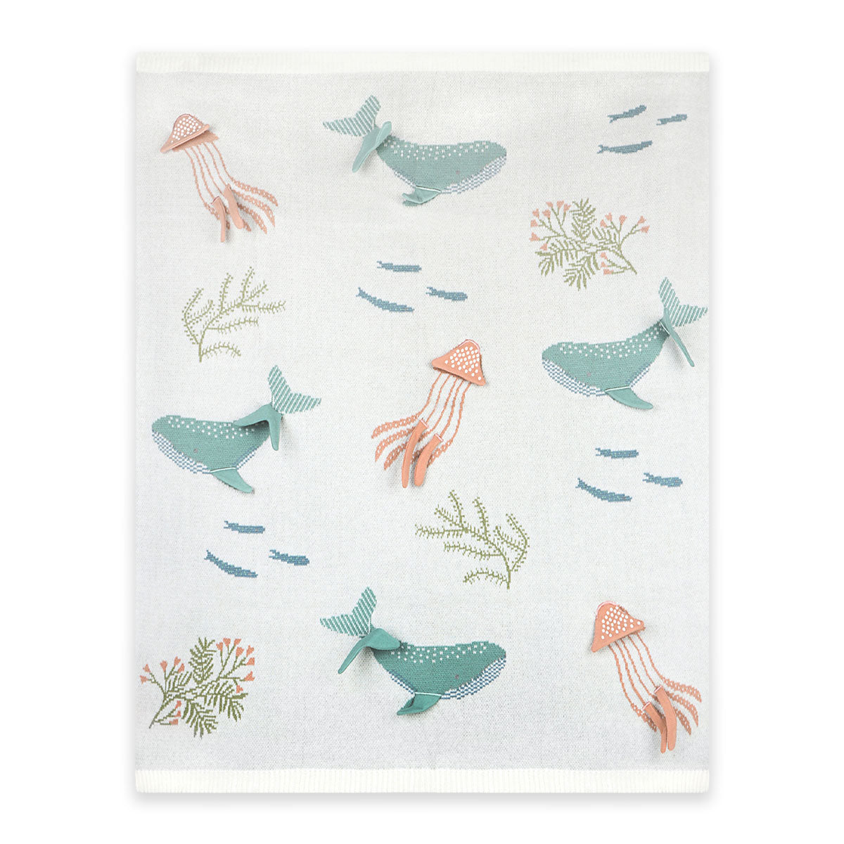 Organic Jacquard Kniy Baby Blankets