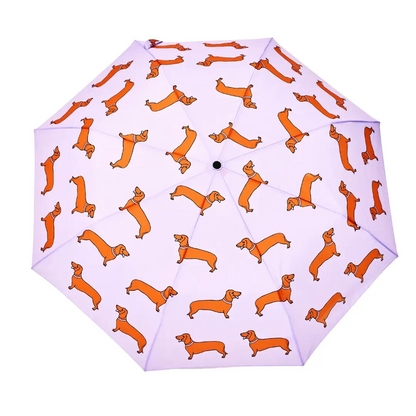 Original Duckhead USA Umbrella, Colorful, Pattern, Best-Rated, Wooden Handle, Lightweight, Compact, Travel, Spring Summer, Best Seller, Gift Idea, Dachshund