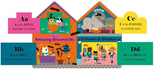 Halloween Street: A Fold-Out, Lift-The-Flap Abc Book