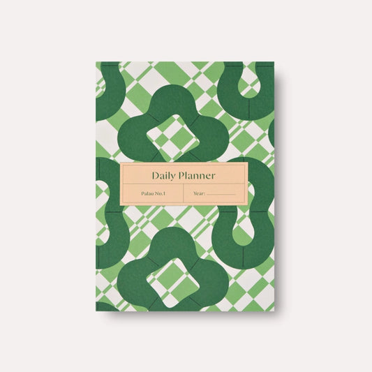 Structure without pressure: the Palau Undated Daily Planner combines a flexible interior with a bold green check-meets-tile print exterior, perfect for customers who want a planner that looks good and works even better. It’s ideal for daily journalling, planning, or to-do list obsessives who don’t want to be tied to a specific start date.