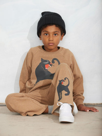 Mini Rodini Panther Melange Sweatpants