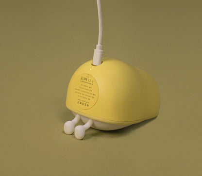 A cute fruit Pear shaped LED Night Lamp, nursery lamp, portable, bright adjustable, bedside night light, which also is suitable as an ambient lighting item, 3 levels of soft warm lighting, perfect for home décor, dorm décor, or nursery gift, designed by MUID Made with stain-resistant, durable, toy-grade ABS+silica gel materials, 100% safe for your baby or toddler to learn and play with 1200 mAh rechargeable internal battery