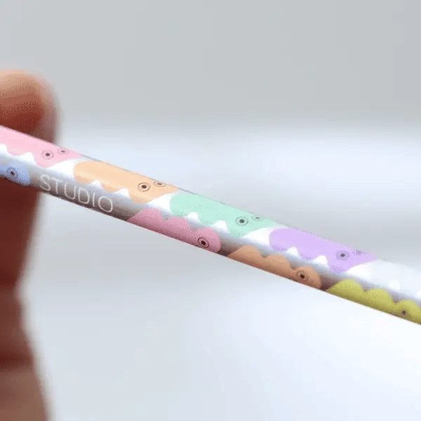 Studio Arhoj's fun expressive pencils perfect for gifting and to bring a little bit of fun and whimsy to your office space. Bring along with you in a pencil case or display in a glazed pen holder. Get from Huset Shop in Venice Beach. Studio Arhoj is Scandinavian design with Japanese inspiration. 